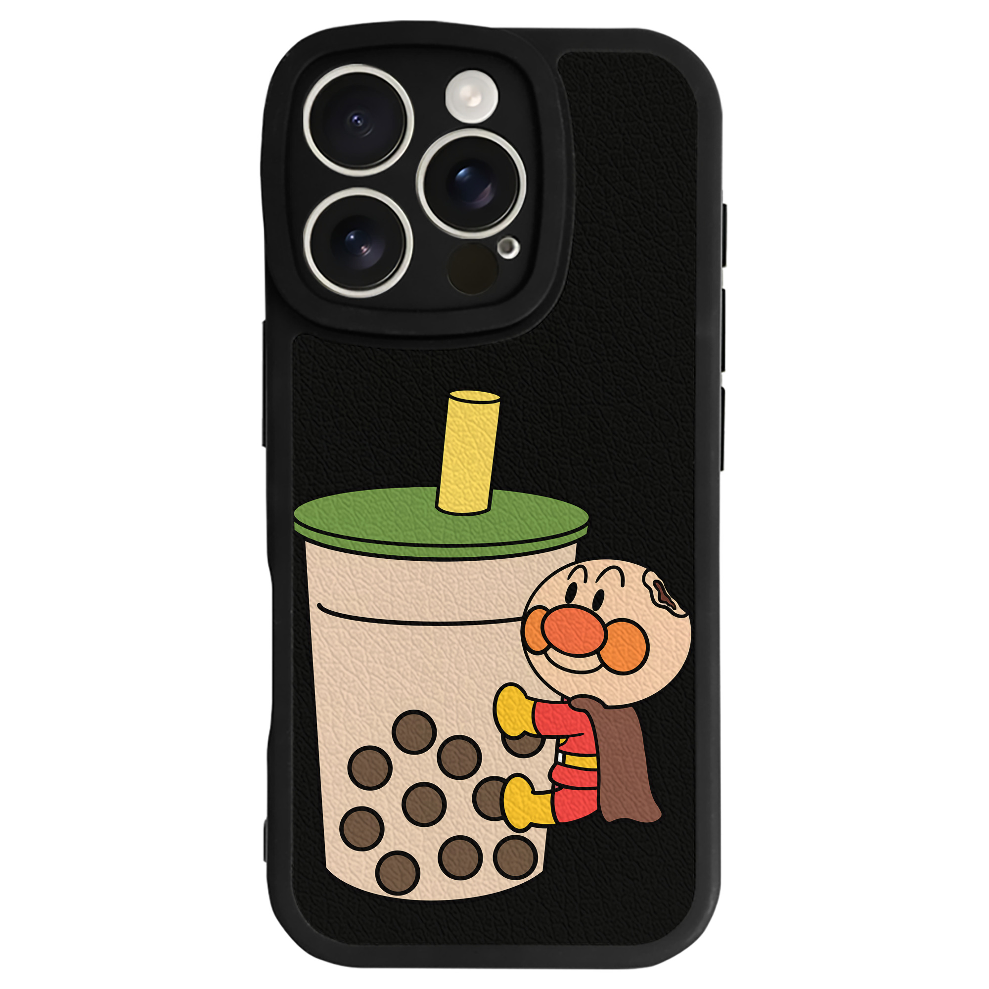 （画像用） アンパンマン Anpanman 【iPhone 16シリーズ対応】シリコンスマホケース（レザー調） 材質：シリコン